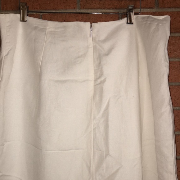 🤍LINEA DONNA🤍FRONT KNOT LINEN PENCIL SKIRT🤍 - Picture 6 of 8